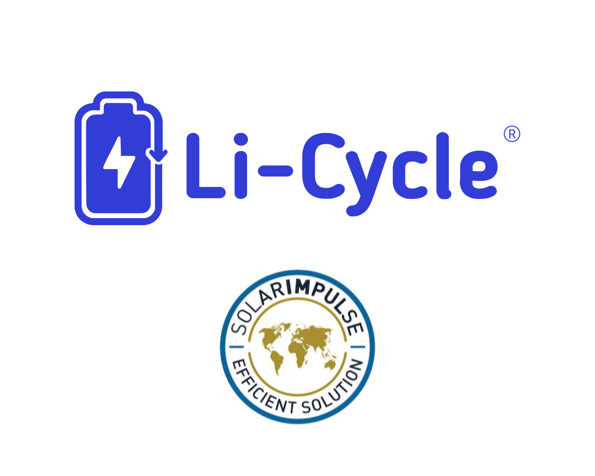 Li-Cycle logo and Solar Impulse logo