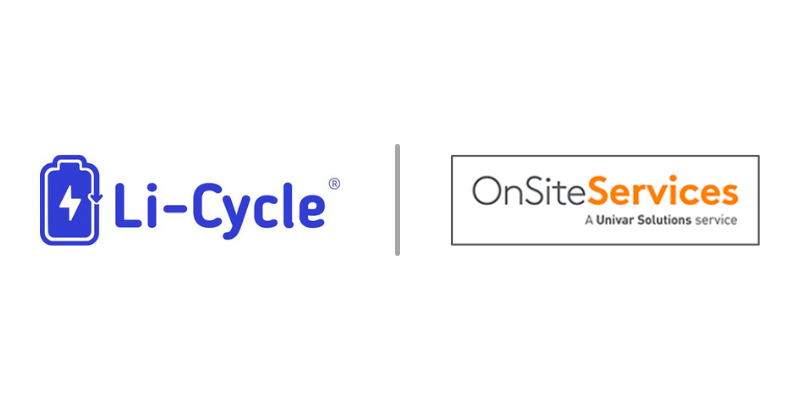 Li-Cycle logo | OnSite Services a Univar Solutions logo