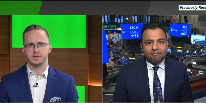 Screencapture of Ajay Kochhar from TD interview at the New York Stock Exchange