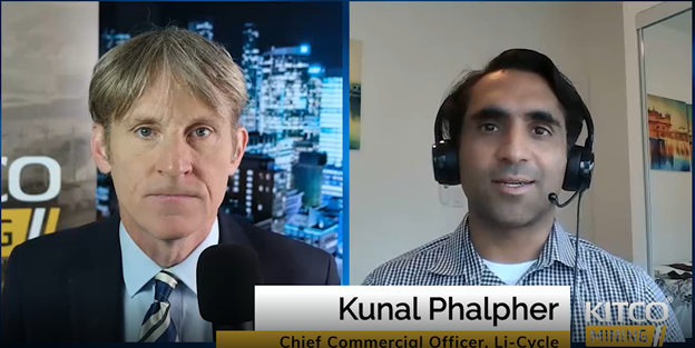 Screencapture of Kunal Phalpher from broadcast interview with Kitco