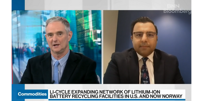 Screen capture of Ajay Kochhar on a broadcast interview with BNN Bloomberg