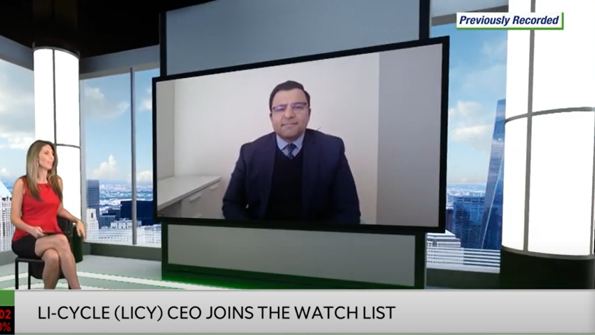 Screen capture of Ajay Kochhar on a broadcast interview.