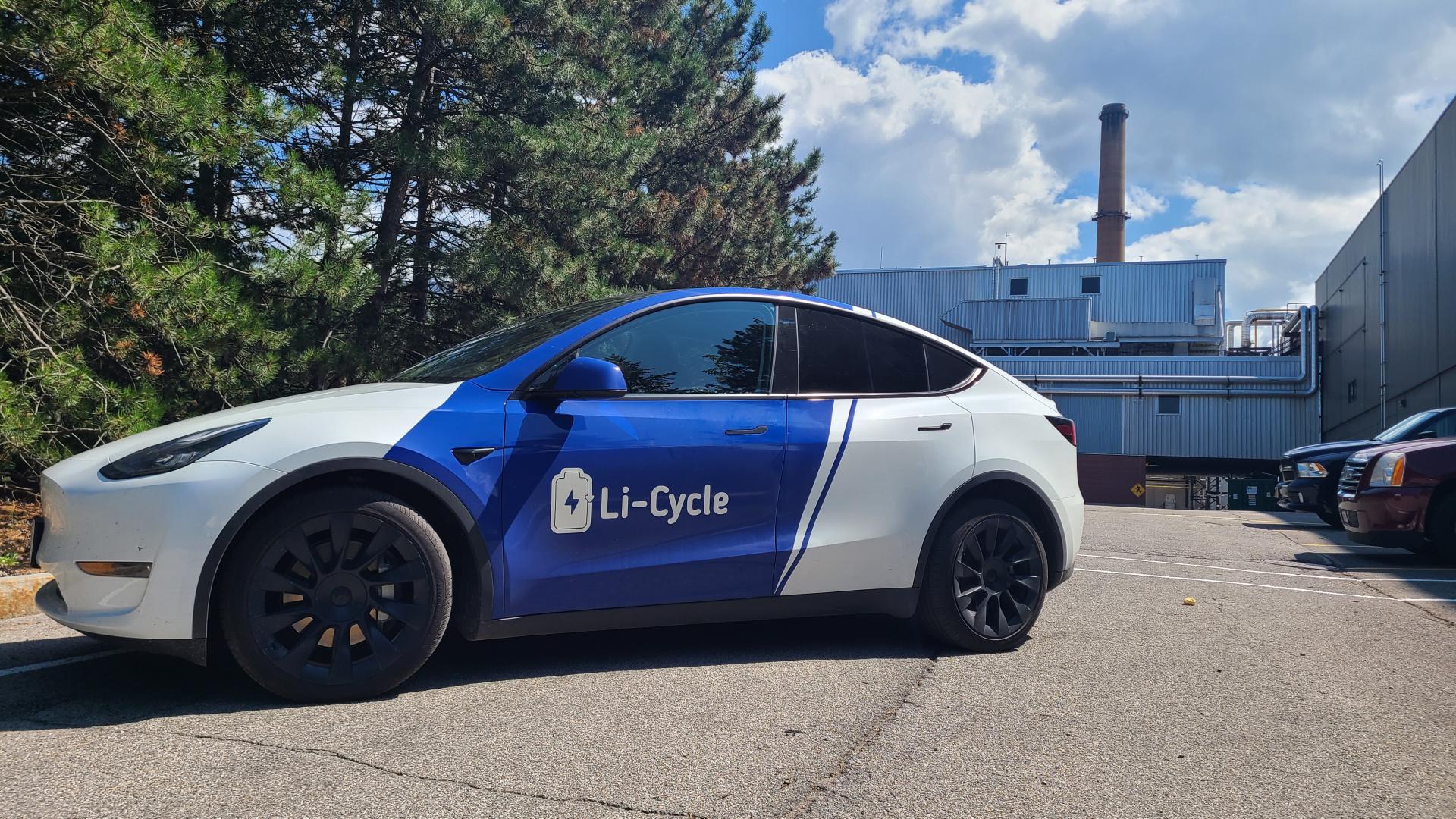 Li-Cycle branded Tesla