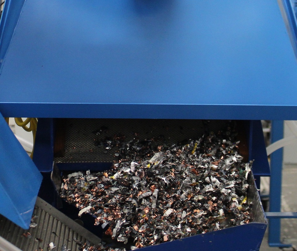Batteries being shredded at LICY facility