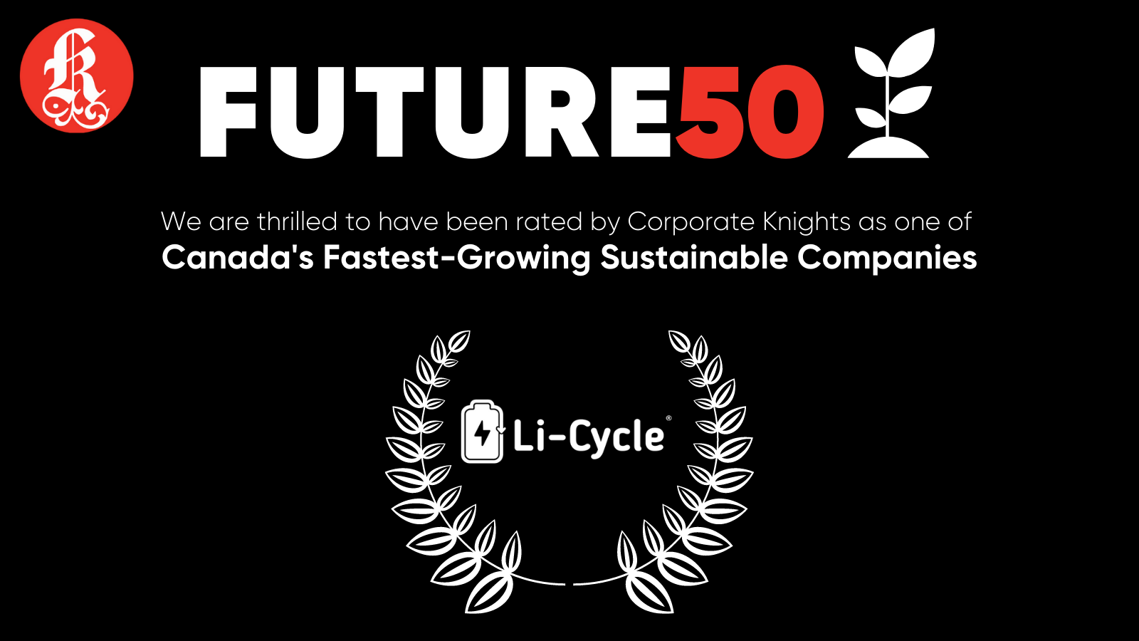 Future 50 Canadian Sustainable Companies award
